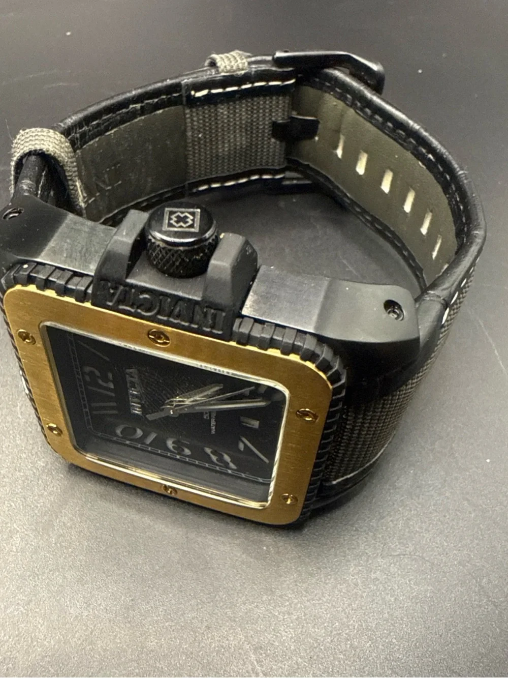 Invicta Men's Cuadro Quartz watch 13792 new battery